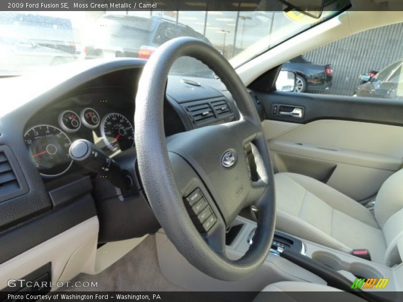 Moss Green Metallic / Camel 2009 Ford Fusion SE