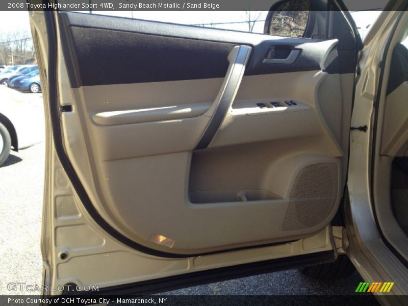 Sandy Beach Metallic / Sand Beige 2008 Toyota Highlander Sport 4WD