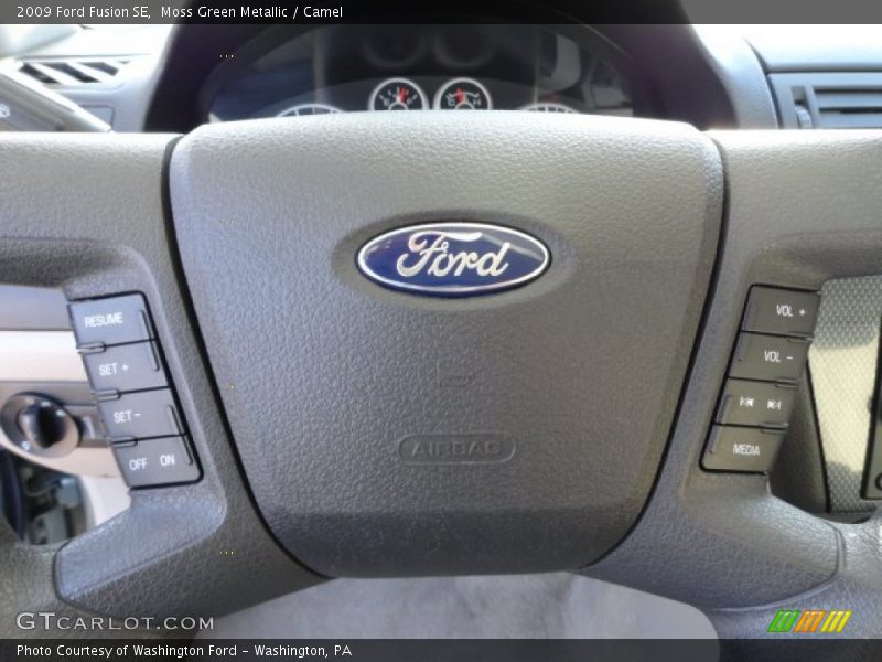 Moss Green Metallic / Camel 2009 Ford Fusion SE