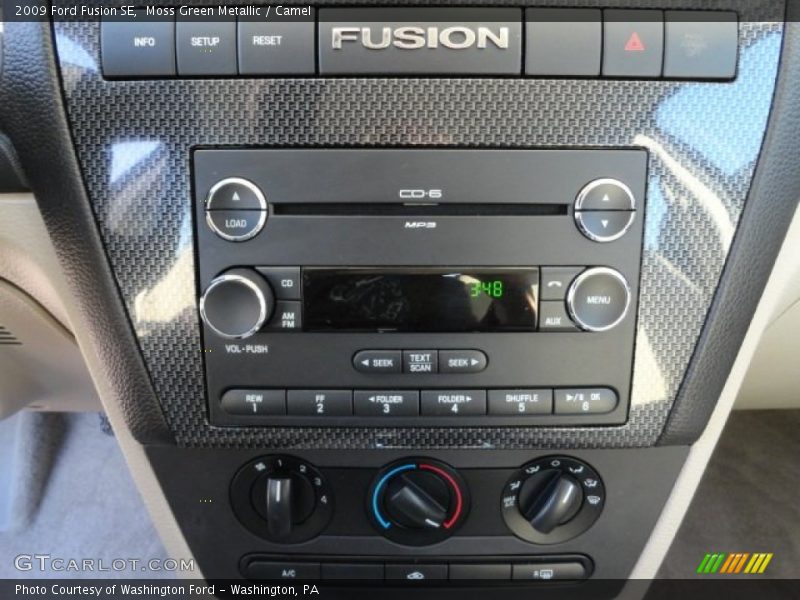 Moss Green Metallic / Camel 2009 Ford Fusion SE