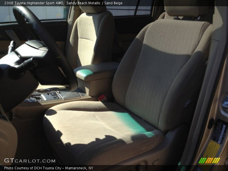 Sandy Beach Metallic / Sand Beige 2008 Toyota Highlander Sport 4WD