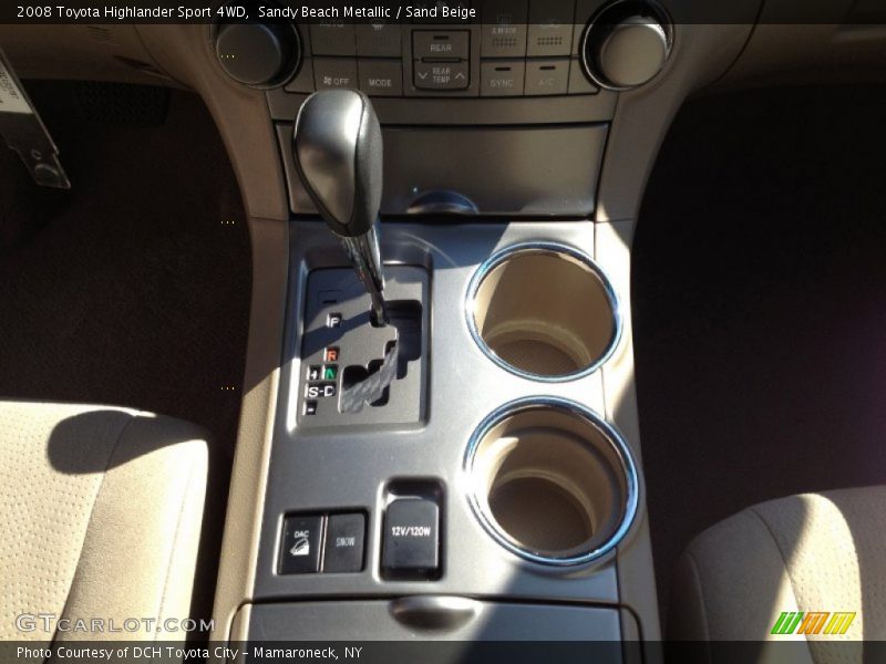 Sandy Beach Metallic / Sand Beige 2008 Toyota Highlander Sport 4WD
