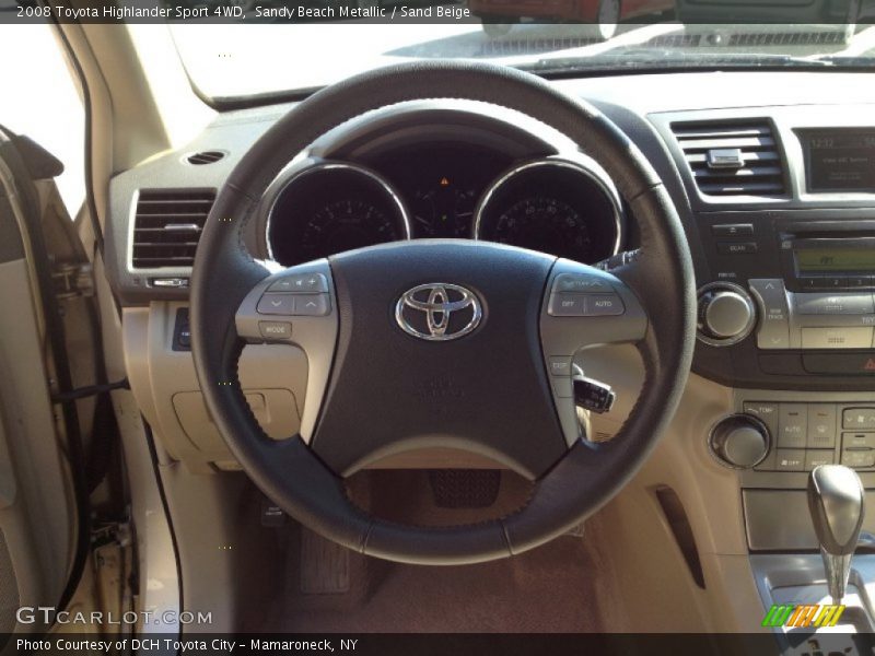 Sandy Beach Metallic / Sand Beige 2008 Toyota Highlander Sport 4WD