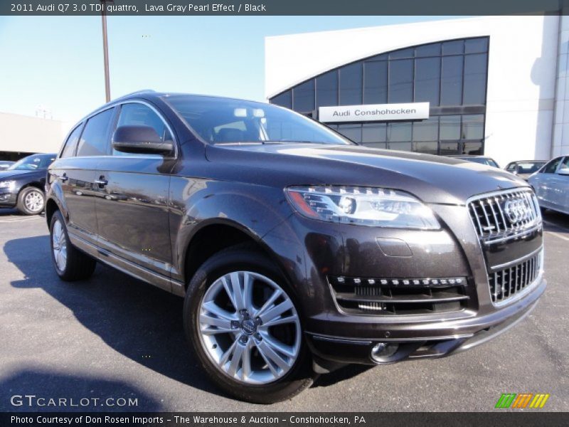 Lava Gray Pearl Effect / Black 2011 Audi Q7 3.0 TDI quattro