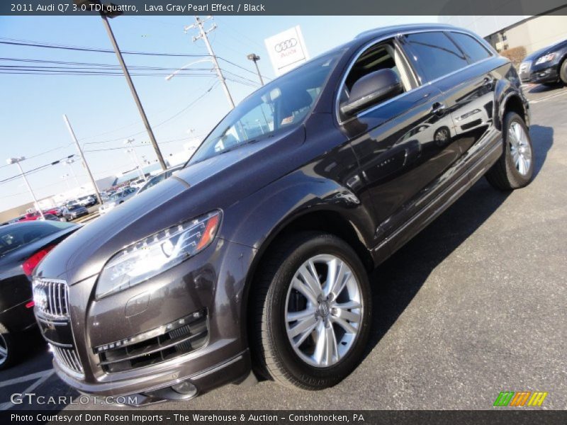 Lava Gray Pearl Effect / Black 2011 Audi Q7 3.0 TDI quattro
