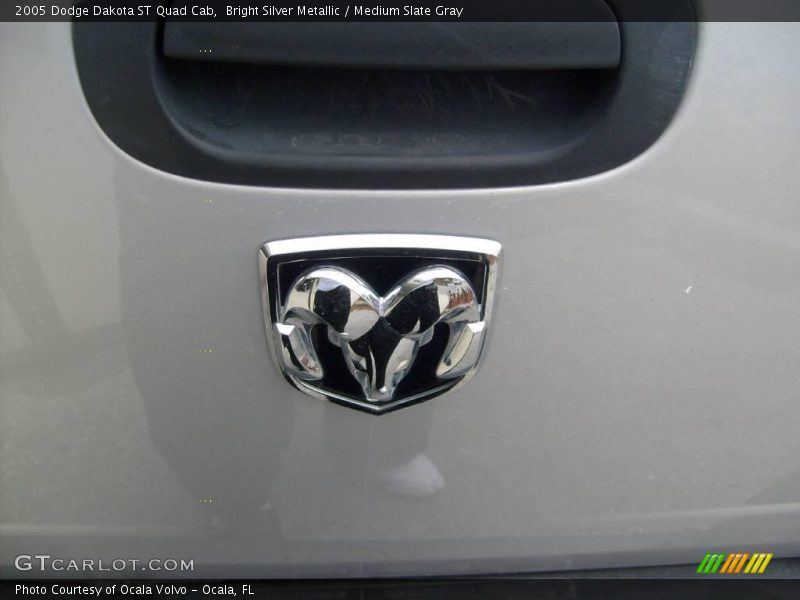 Bright Silver Metallic / Medium Slate Gray 2005 Dodge Dakota ST Quad Cab