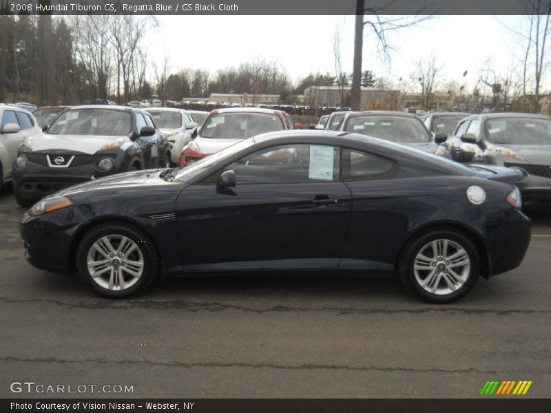 Regatta Blue / GS Black Cloth 2008 Hyundai Tiburon GS