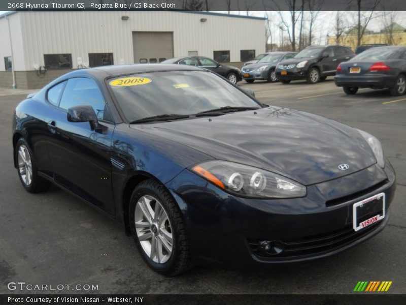 Regatta Blue / GS Black Cloth 2008 Hyundai Tiburon GS