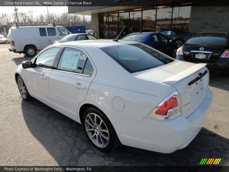 White Suede / Charcoal Black 2009 Ford Fusion SEL
