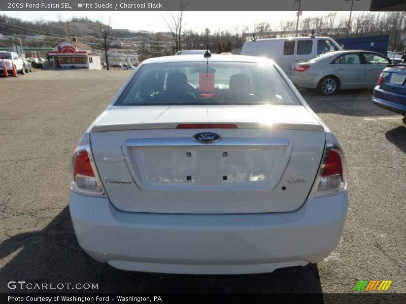 White Suede / Charcoal Black 2009 Ford Fusion SEL