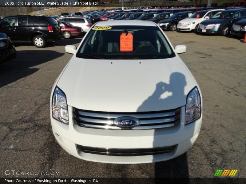 White Suede / Charcoal Black 2009 Ford Fusion SEL