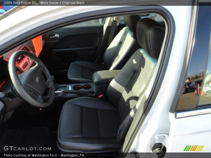 White Suede / Charcoal Black 2009 Ford Fusion SEL
