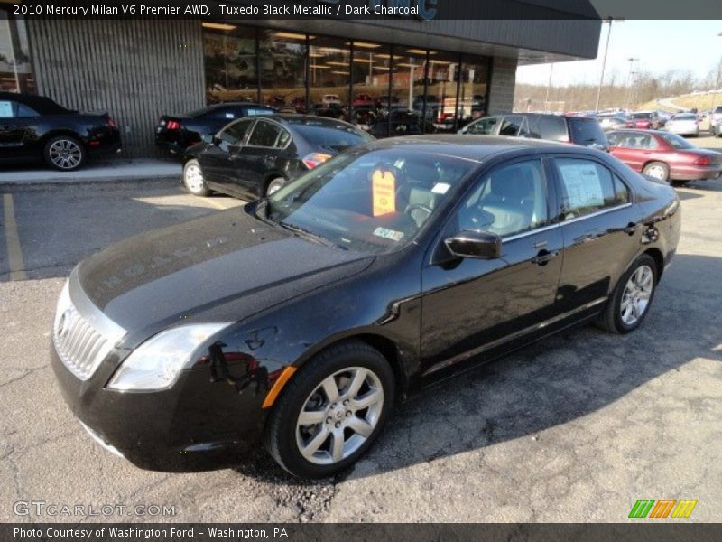 Tuxedo Black Metallic / Dark Charcoal 2010 Mercury Milan V6 Premier AWD