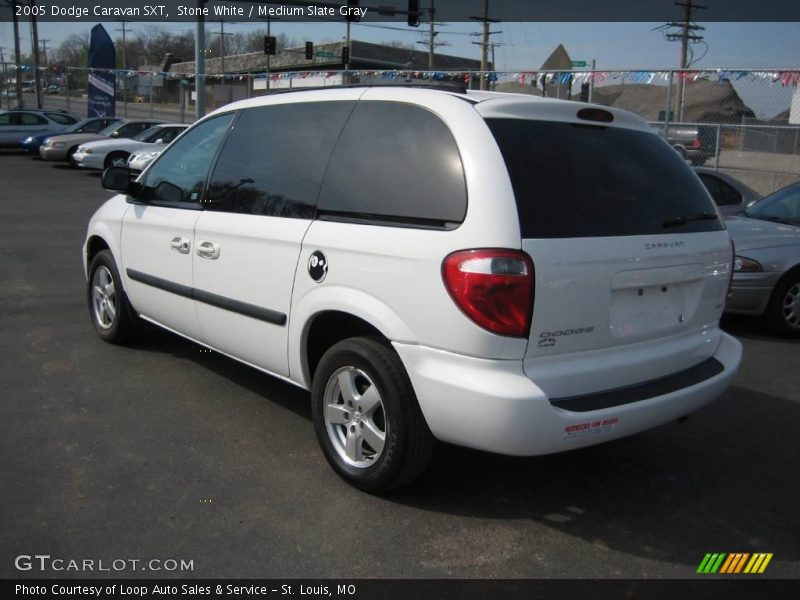Stone White / Medium Slate Gray 2005 Dodge Caravan SXT