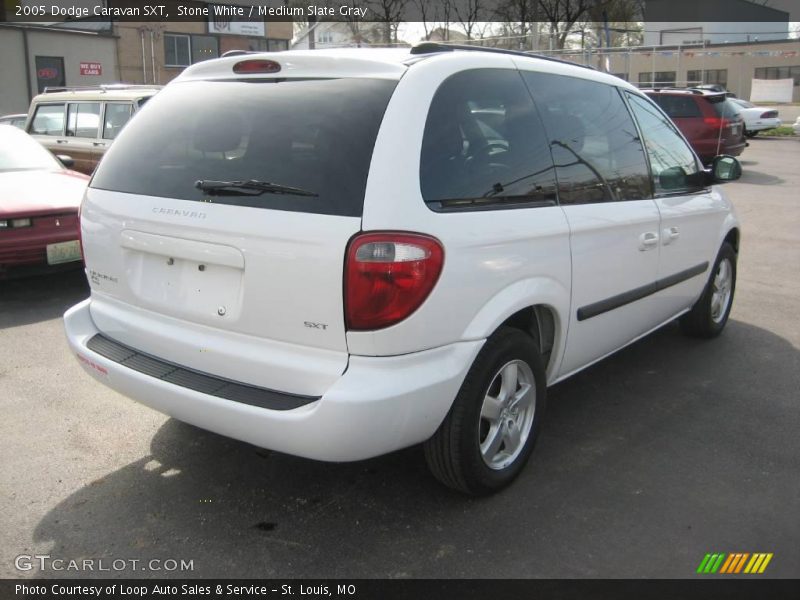 Stone White / Medium Slate Gray 2005 Dodge Caravan SXT
