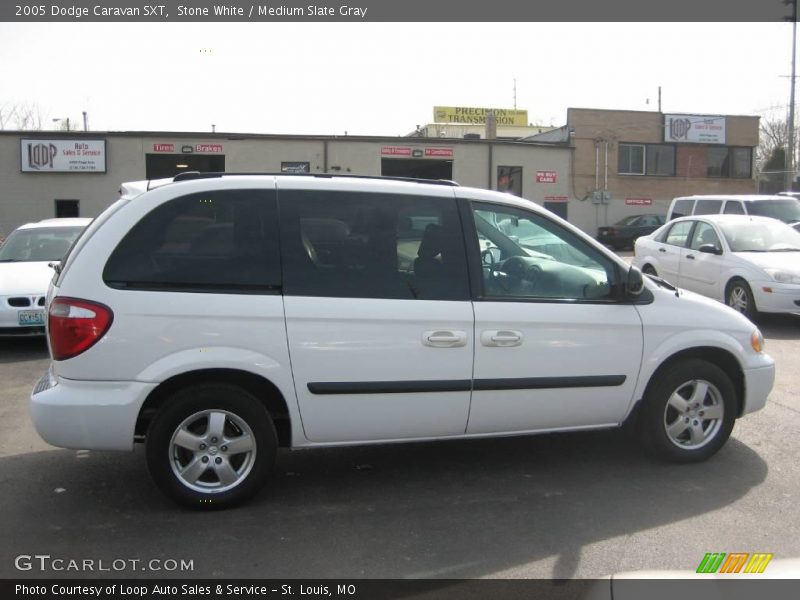 Stone White / Medium Slate Gray 2005 Dodge Caravan SXT