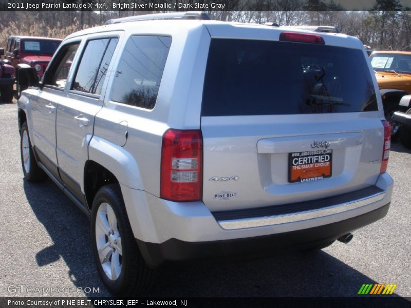Bright Silver Metallic / Dark Slate Gray 2011 Jeep Patriot Latitude X 4x4