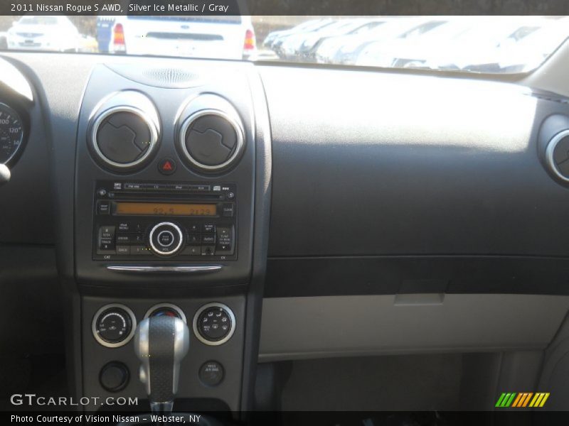 Silver Ice Metallic / Gray 2011 Nissan Rogue S AWD