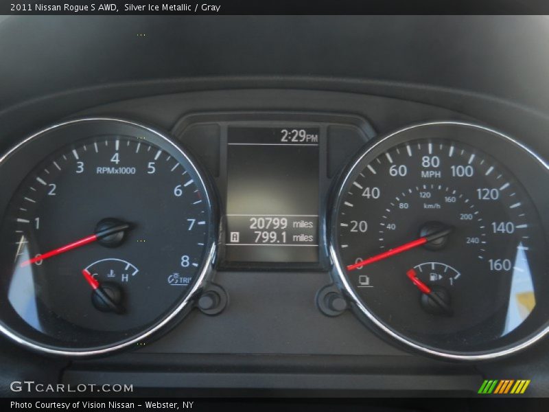  2011 Rogue S AWD S AWD Gauges