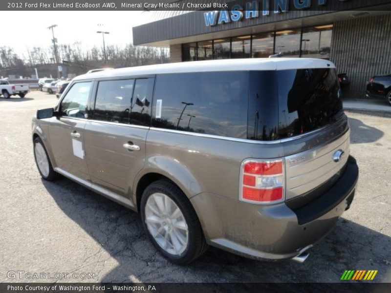 Mineral Gray Metallic / Charcoal Black 2012 Ford Flex Limited EcoBoost AWD