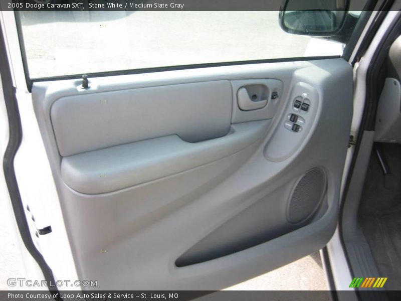 Stone White / Medium Slate Gray 2005 Dodge Caravan SXT