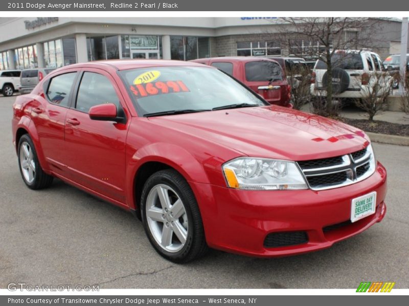 Redline 2 Pearl / Black 2011 Dodge Avenger Mainstreet