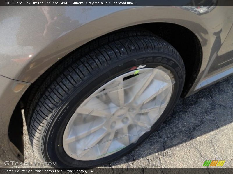 Mineral Gray Metallic / Charcoal Black 2012 Ford Flex Limited EcoBoost AWD