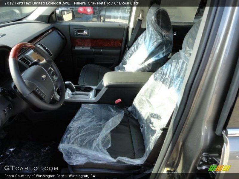 Mineral Gray Metallic / Charcoal Black 2012 Ford Flex Limited EcoBoost AWD