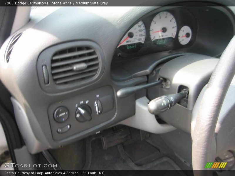 Stone White / Medium Slate Gray 2005 Dodge Caravan SXT