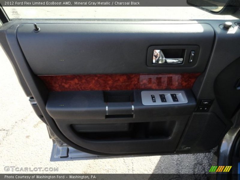 Mineral Gray Metallic / Charcoal Black 2012 Ford Flex Limited EcoBoost AWD
