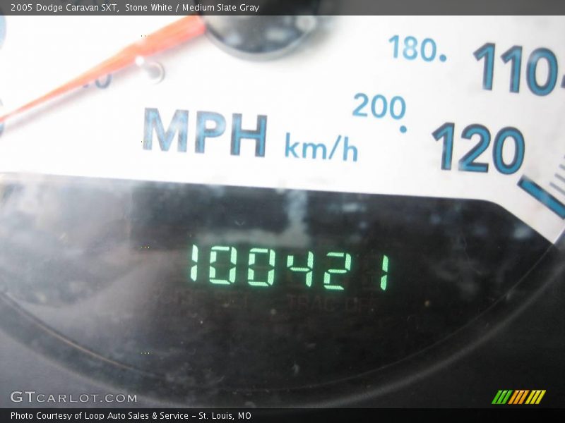 Stone White / Medium Slate Gray 2005 Dodge Caravan SXT