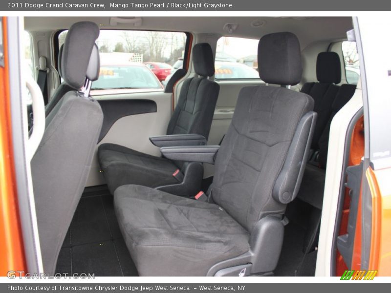 Mango Tango Pearl / Black/Light Graystone 2011 Dodge Grand Caravan Crew