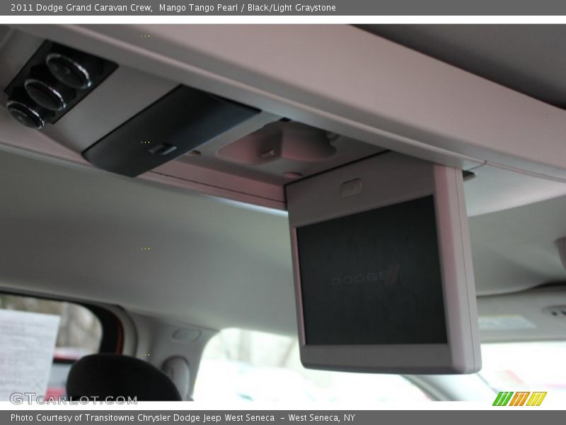 Mango Tango Pearl / Black/Light Graystone 2011 Dodge Grand Caravan Crew