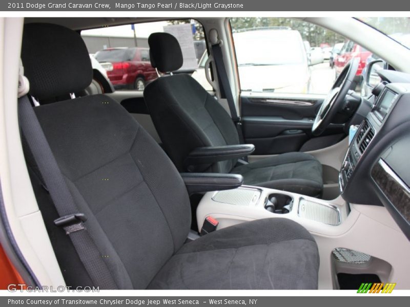 Mango Tango Pearl / Black/Light Graystone 2011 Dodge Grand Caravan Crew
