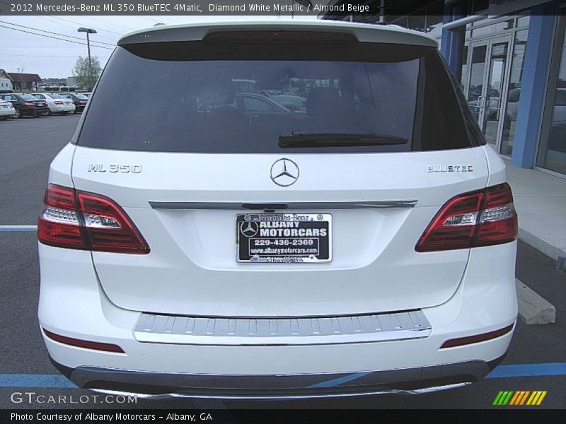 Diamond White Metallic / Almond Beige 2012 Mercedes-Benz ML 350 BlueTEC 4Matic