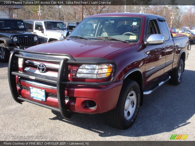 Salsa Red Pearl / Light Charcoal 2003 Toyota Tundra SR5 Access Cab 4x4