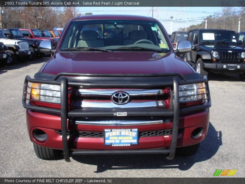 Salsa Red Pearl / Light Charcoal 2003 Toyota Tundra SR5 Access Cab 4x4