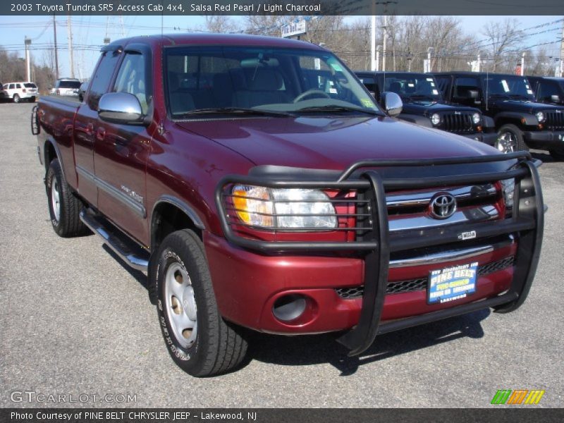 Salsa Red Pearl / Light Charcoal 2003 Toyota Tundra SR5 Access Cab 4x4