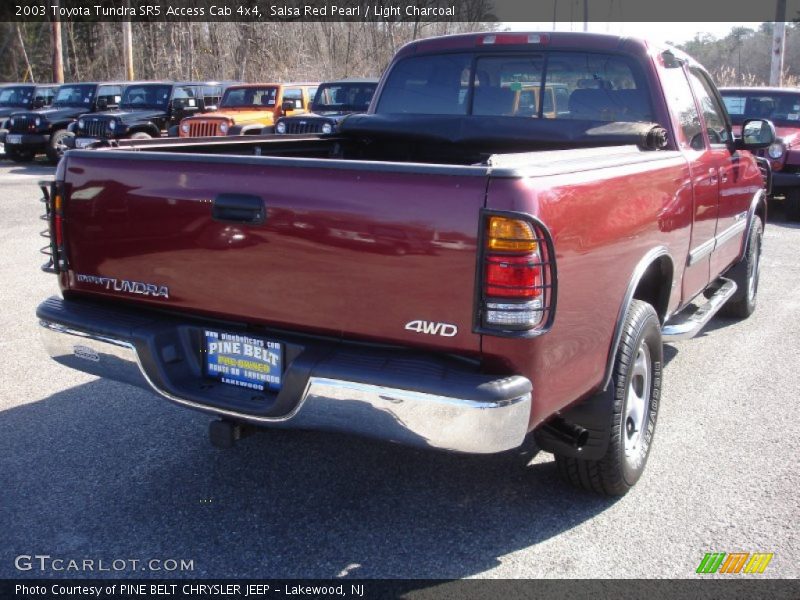 Salsa Red Pearl / Light Charcoal 2003 Toyota Tundra SR5 Access Cab 4x4