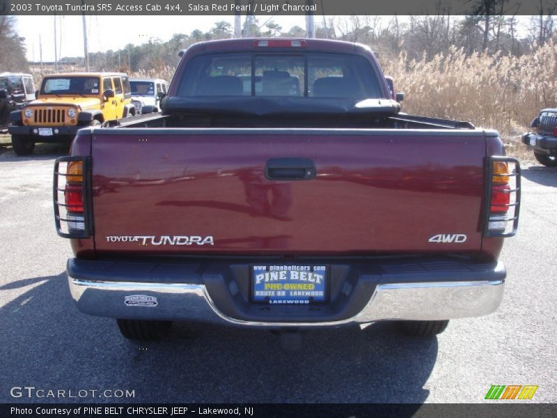 Salsa Red Pearl / Light Charcoal 2003 Toyota Tundra SR5 Access Cab 4x4