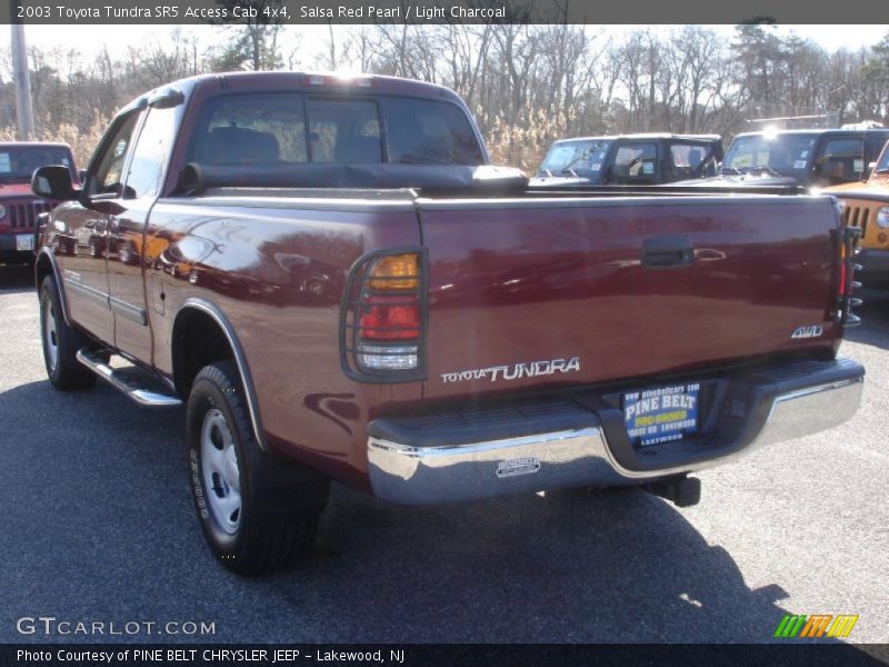 Salsa Red Pearl / Light Charcoal 2003 Toyota Tundra SR5 Access Cab 4x4