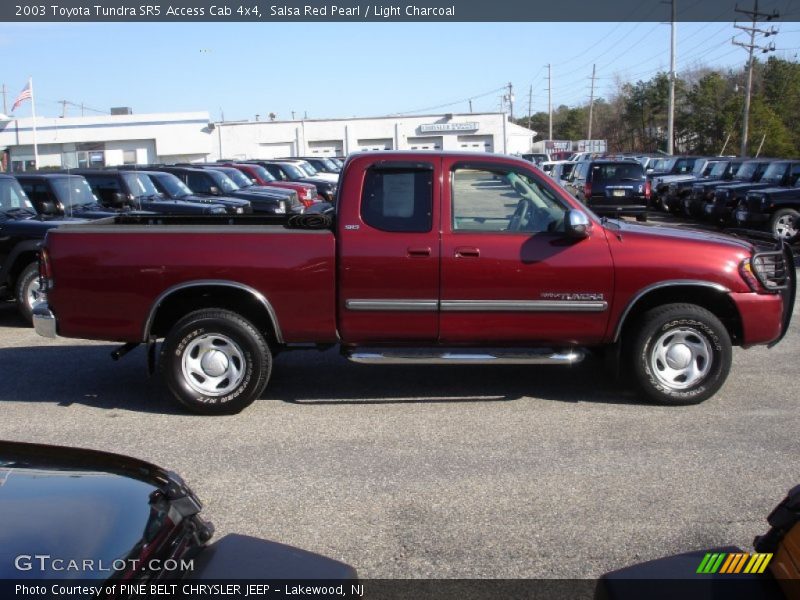 Salsa Red Pearl / Light Charcoal 2003 Toyota Tundra SR5 Access Cab 4x4