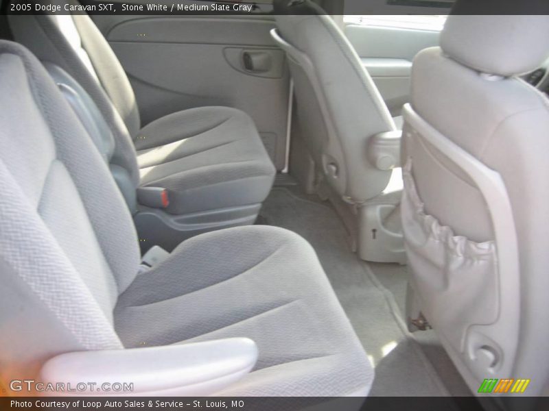 Stone White / Medium Slate Gray 2005 Dodge Caravan SXT