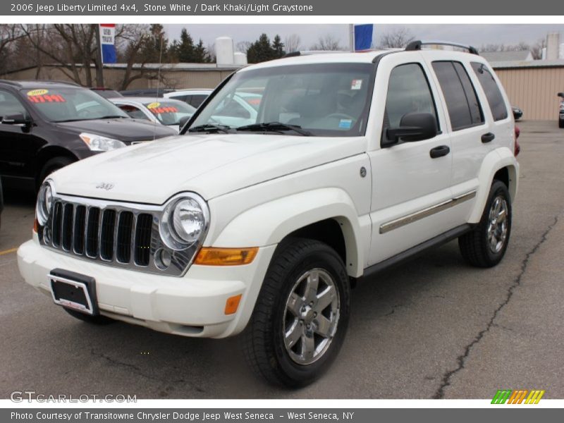 Stone White / Dark Khaki/Light Graystone 2006 Jeep Liberty Limited 4x4