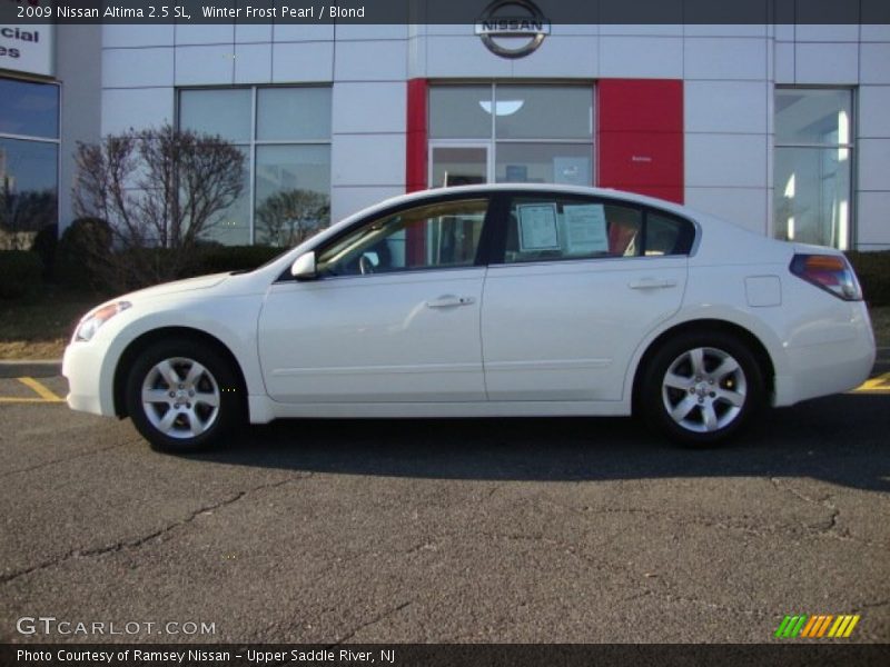 Winter Frost Pearl / Blond 2009 Nissan Altima 2.5 SL