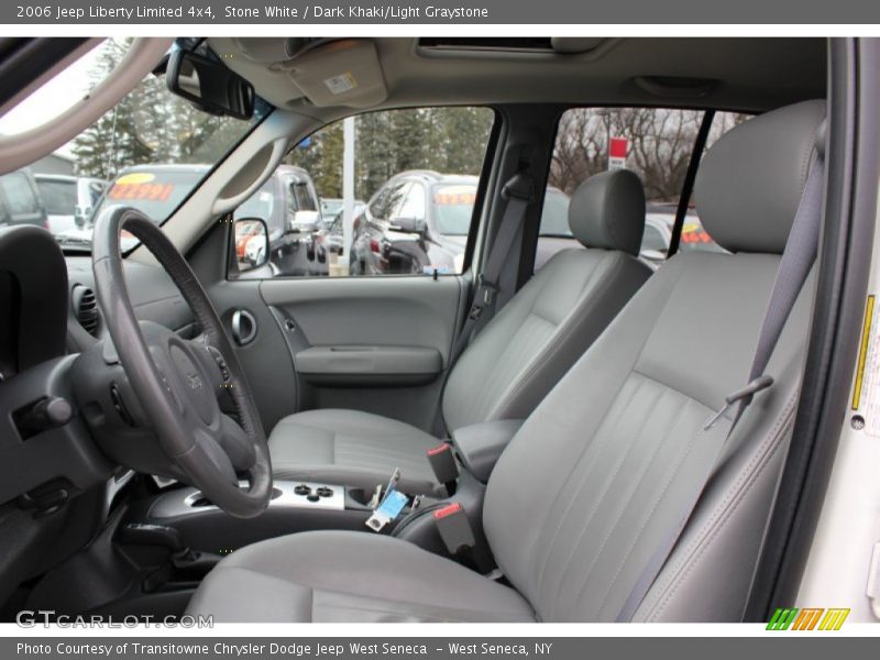 Stone White / Dark Khaki/Light Graystone 2006 Jeep Liberty Limited 4x4