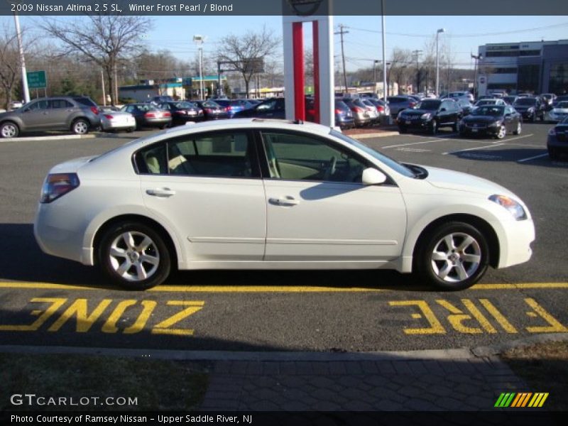 Winter Frost Pearl / Blond 2009 Nissan Altima 2.5 SL