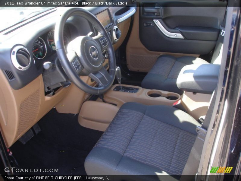 Black / Black/Dark Saddle 2011 Jeep Wrangler Unlimited Sahara 4x4
