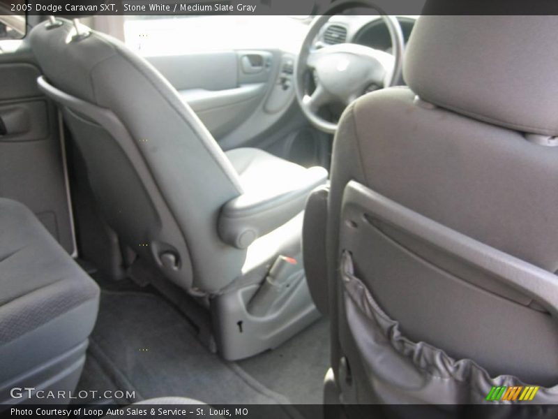 Stone White / Medium Slate Gray 2005 Dodge Caravan SXT