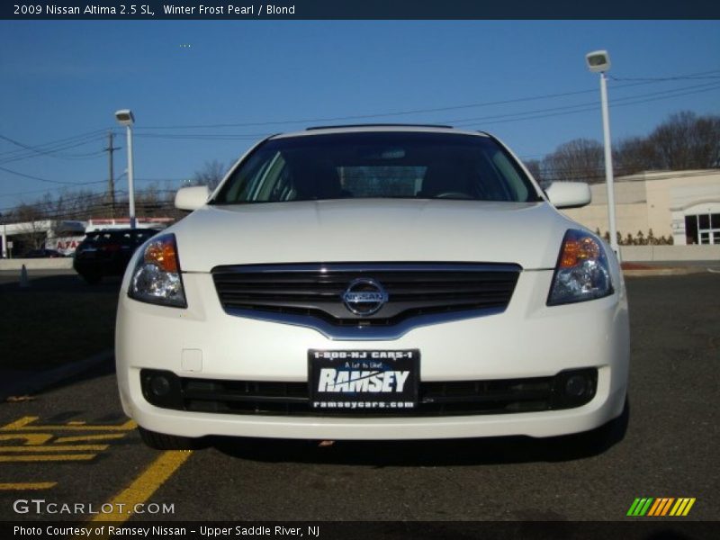 Winter Frost Pearl / Blond 2009 Nissan Altima 2.5 SL